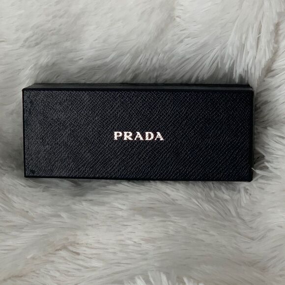Prada Glasses Frames Black Gold Eyeglasses Case Cloth Box PR65RV Retro - Picture 11 of 14